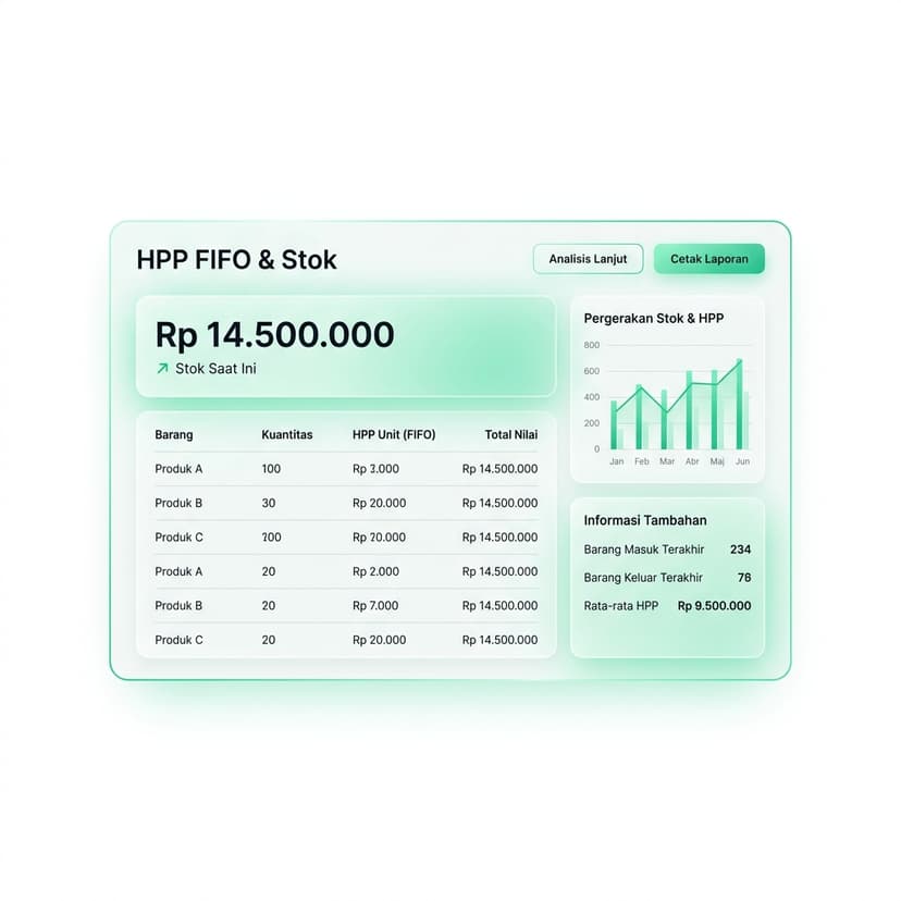 HPP FIFO & Stok